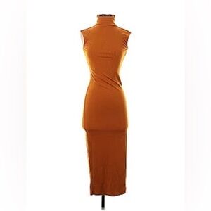 House of Harlow 1960 x Revolve Ribbed Shannon Dress in Burnt Orange